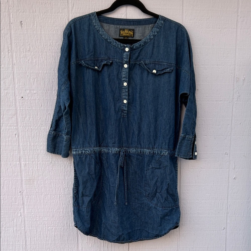 True Religion Blue Denim Top